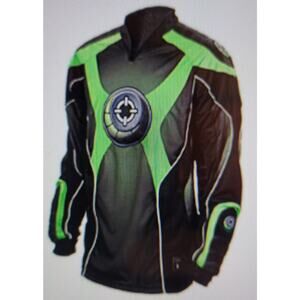 SMART PARTS Paintball Defender Jersey Holiday Special Green Black Men's Large